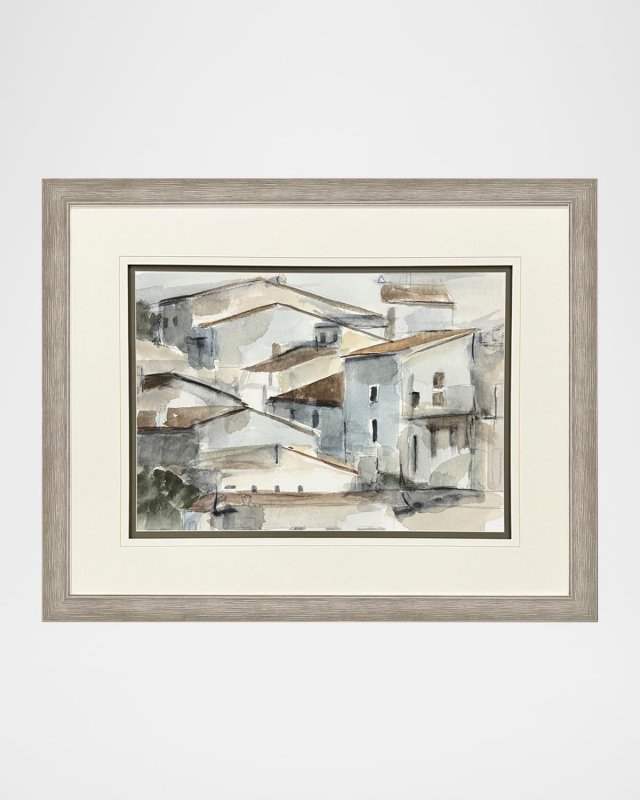 "Mountainside Village I" Framed Giclee by Ethan Harper